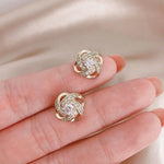 Load image into Gallery viewer, SKEDS Exquisite Women Girls Cross Crystal Earrings Jewelry Korean Style Fashion Lady Elegant Shiny Boutique Decoration Ear Rings