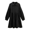 Plus Size Dresses Women Autumn 2024 New Arrival Long Sleeve Black T Shirt Dress Women Korean Style Large Size Dresses Female