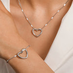 Load image into Gallery viewer, Stainless Steel Jewelry Set Novelty Twisted Heart Light Luxury High-end Sense Jewelry Set For Women Jewelry Anniversary 2024