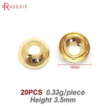 Load image into Gallery viewer, 20PCS 18K Gold Color Brass Curved Surface Round Charms High Quality Diy Jewelry Making Necklace Earrings Accessories for Women
