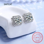 Load image into Gallery viewer, Square Cut Moissanite Diamond Jewelry Set 925 Sterling Silver Party Wedding Earrings Necklace For Women Bridal Sets Gift
