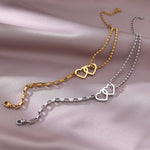 Load image into Gallery viewer, Stainless Steel Bracelets Sweet Hearts Unique Stacked Bead Chain Girls Charms Fashion Couple Bracelet For Women Jewelry Gifts