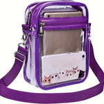 Load image into Gallery viewer, Large Clear Messenger Bag: Adjustable Shoulder Strap Sports Shoulder Bag For Work, Business, & Traveling