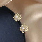 Load image into Gallery viewer, SKEDS Exquisite Women Girls Cross Crystal Earrings Jewelry Korean Style Fashion Lady Elegant Shiny Boutique Decoration Ear Rings
