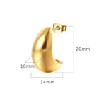 Load image into Gallery viewer, Stainless steel Creative Water Drop earrings Women's new fashion Simple geometry handmade birthday party jewelry gift
