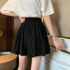 5Xl Summer Shorts Skirts Women Elastic High Waist Casual Wide Leg Shorts Korean A Line Loose Mini Skirt Black Short Pants