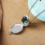 Load image into Gallery viewer, Beautiful Vintage Locket Set Large Green Crystal Women Necklace Fashion Charm Prom Party Jewelry Accessory Gift