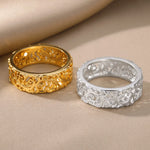 Load image into Gallery viewer, Hollow Flower Rings For Women Gold Color Stainless Steel Ring Female Engagement Wedding Party Finger Jewelry Gift 2024 Trend