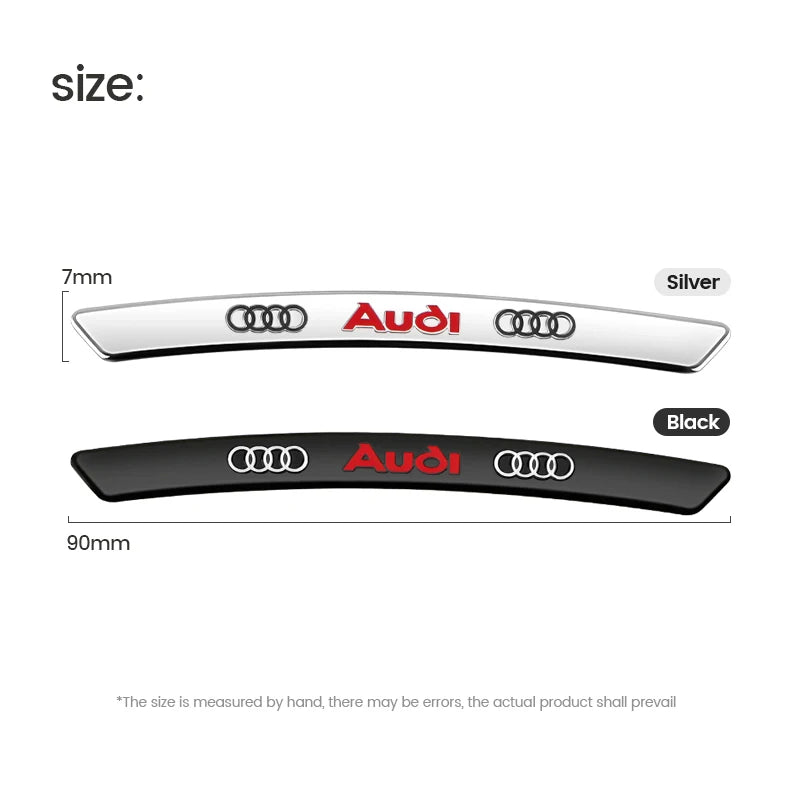 Aluminum Car Wheel Hub Badge Tire Rim Stickers Decoration Accessories For Audi Quattro A1 A3 A4 A5 A6 A7 Q3 Q5 Q7 RS3 RS S3 S4