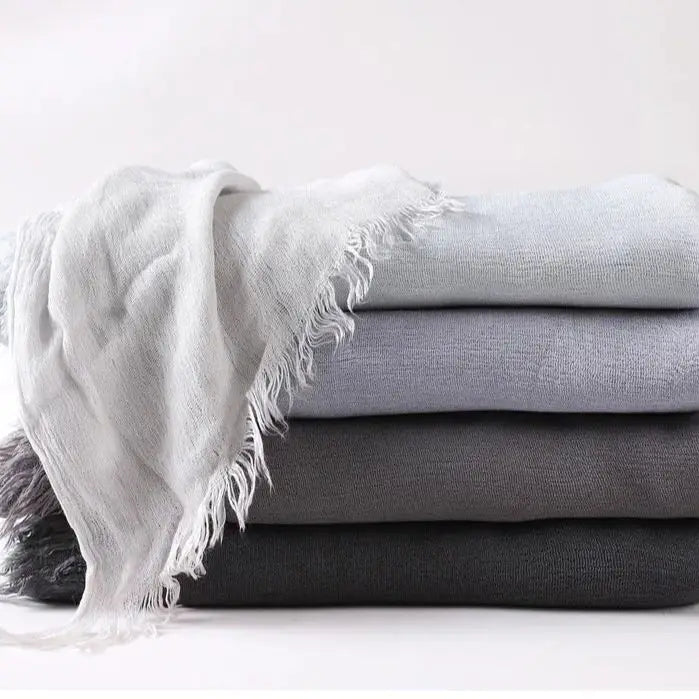 New Premium Solid Cotton Hijab Scarf for Muslim Women Wrap Headscarf Scarves Long Turbans Head Islamic Shawls Headband 51 Colors