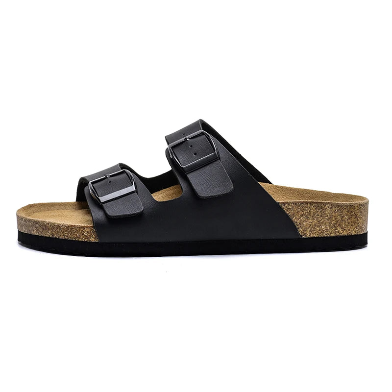 Summer Classic Men's Slippers Couple Style Home Shoes Men's Casual Shoes Beach Sandals Outdoor Men's Flat Shoes Big Size:35-46