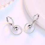 Load image into Gallery viewer, Fanqieliu 925 Silver Needle Lady's New Jewelry Round Drop Earrings FQL23580