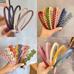 Load image into Gallery viewer, Korean Basic Head Band Girls Comb Hair Pin Frosted Hair Hoop Children Headwear Girls Kids Women Hair Accessories