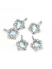 WZNB 10Pcs Crystal Stars Charms Pentagram Pendant for Jewelry Making Handmade Earring Bracelet Necklaces Diy Accessories