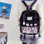 Load image into Gallery viewer, Japanese Harajuku Backpack Women JK Uniform Bag School Backpack Shoulder Bag Teenage Girls Itabag Transparent ita bag Handbags