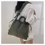 Load image into Gallery viewer, Casual Large Capacity Puffer Tote Bag Designer Padded Nylon Women Handbags Knotted Strap Shouder Crossbody Bags Warm Sac 2024