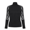 Solid Lace T-shirt Tops for Women Clothing 2024 Spring Summer Korean Sexy Basic Shirt Elegant Fashion Long Sleeve Tee Y2K Blusas