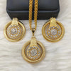 Dubai Bride 24K Copper Plated Bride Necklace Earrings Jewelry Set DD10208