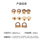 Load image into Gallery viewer, 10PCS New Girls Cartoon Aniamls Flowers Small Elastic Hair Bands Children Cute Lovely Hair Tie Rubber Bands Kid Hair Accessories