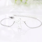Load image into Gallery viewer, Stainless Steel Bracelets Elegant Cute Cartoon Angel Pendants Girls Trendy Fine Kpop Bracelet For Women Jewelry Wholesale Gifts