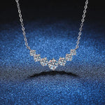Load image into Gallery viewer, D VVS1 Moissanite Necklace for Woman Wedding Fine Jewelry with Certificates 925 Sterling Sliver Plated 18k White Gold Necklace