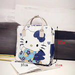 Load image into Gallery viewer, Hello Kitty Cartoon Travel Bag Women's Portable Girls Luggage Bags PU High Capacity Sanrio Kawaii Purses and Handbags Printed