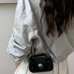 Load image into Gallery viewer, Mini Lock Buckle Shoulder Bag Leather Crossbody Bags Women Lipstick Coin Purse Storage Pouch Handbag Metal Chain Messenger Bag