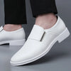 White Leather Dress Shoes Men's Spring Autumn Breathable 2024 New Formal Business Derby Shoes Man Casual English Shoes for Men