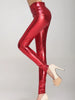 Shiny Sexy Leggings Women Pencil Pants High Waist Leggins Stretch Elastic Skinny Fashion Tight Silver Gold