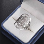 Load image into Gallery viewer, Cooltime Archangel Metatron Rings Cube Stainless Steel for Women Men Salomon Jewelry Secret Geometry Finger Accessories Amulet
