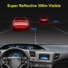 5pcs/set Car Reflective Stickers Rear Trunk Reflector Car Driving Safety Warning Mark Auto Body Waterproof Decal 90cm