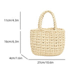 Load image into Gallery viewer, Handmade Woven Women's Bag 2024 New Fashion, Leisure and Popular Beach Bag Handbag, Exquisite Grass Woven Bag