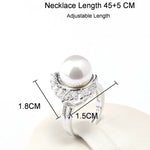 Load image into Gallery viewer, Freshwater Pearl with Beads Jewelry Sets Silver 925 Jewelry Wedding Accessory For Women Earrings/Pendant/Ring/Necklace Gift Set