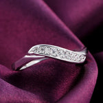 Load image into Gallery viewer, 925 Sterling Silver crystal diamond rings for women Fashion elegant wedding accessories Party Gifts Charms fine Jewelry