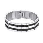 Load image into Gallery viewer, Fashion Stainless Steel Magnet Square Bracelet for Women Men Daily Accessaries Birthday Party Holiday Jewlery Gifts for Friends