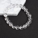 Load image into Gallery viewer, Natural Clear Quartzs Bracelet White Transparency Healing Crystal Energy Stone Boho Reiki Gem Stone Beads Simple Yoga Jewelry