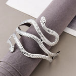 Load image into Gallery viewer, Fashion Chic Egypt Cleopatra Swirl Snake Butterfly Leaf Arm Cuff Armlet Armband Open Cuff Bangle Bracelet for Women Gift