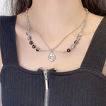 Load image into Gallery viewer, Fine Detail Necklace High-quality Necklace Exquisite Double-layer Beads Necklace Set Clavicle Chain for Wear Gifting Fashionable