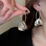 Load image into Gallery viewer, Geometric Metal Hollow Triangle Drop Earrings For Women Personality Dangle Earring Exaggerated punk Jewelry Gifts