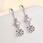 Load image into Gallery viewer, Fanqieliu 925 Silver Needle Crystal Zircon Jewelry Fashion Drop Earrings For Women New FQL23538