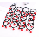 Load image into Gallery viewer, Red Cherry Baby Hair Bands Cute Girls Elastic Ponytail Holder Ties Heaband Kids Headwear Ropes Scrunchie Hair Accessories