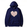 2024 Fashion Clothes XPLR Sam and Colby Merch Web Heart Hoodie Long Sleeve Women Men Sweatshirt Casual Style Harajuku Streetwear