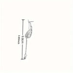 Load image into Gallery viewer, Delysia King Women Angel Wings Feather Earrings Ear Stud Trendy Crystal Tassel Jewelry