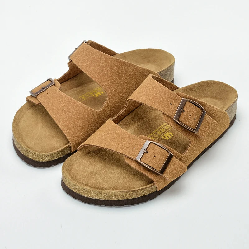 Summer Classic Men's Slippers Couple Style Home Shoes Men's Casual Shoes Beach Sandals Outdoor Men's Flat Shoes Big Size:35-46