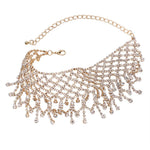 Load image into Gallery viewer, Ladies Vintage Zirconia Pendant Set Creative Fashion Necklace Diamond Tassel Pendant Accessories Bridal Wedding Party Jewelry