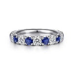 Load image into Gallery viewer, Blue/White Round Cubic Zirconia Promise Rings for Women Wedding Engagement Bands Accessories Fashion Jewelry 2023 New