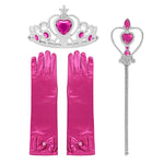 Load image into Gallery viewer, Baby Girls Elsa Anna Princess Accessories Kids Magic Wand Crown Cosplay Snow White Rapunzel Tiara Gloves Party Supplies Sets