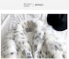 Thick Leopard Women Winter Maxi Faux Fox Fur Coat Jacket Long Warm Luxury Fur Black Parkas Bontjas Furry Shaggy Outerwear