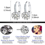 Load image into Gallery viewer, LXOEN Fashion 10 Colors AAA CZ Hoop Earrings For Women Silver Color Crystal Girl Hoops Jewelry Gift Wholesale brinco bijoux