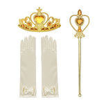 Load image into Gallery viewer, Baby Girls Elsa Anna Princess Accessories Kids Magic Wand Crown Cosplay Snow White Rapunzel Tiara Gloves Party Supplies Sets